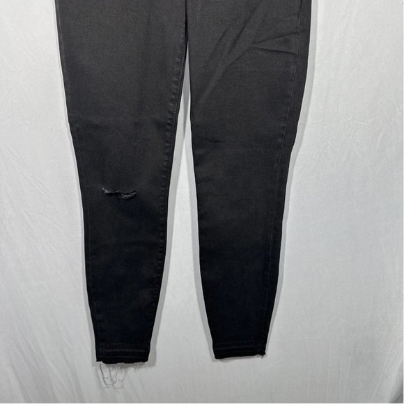 NWT $128 Spanx [ XS SMALL ] Distressed Skinny‎ Jean in Vintage Black - Picture 6 of 13
